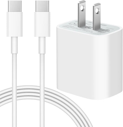 Charger Fast Charging 20W PD USB C Wall Charger with 6FT Fast Charging Cable Compatible iPhone